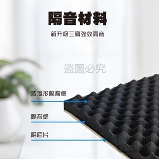 🔥自帶背膠🔥隔音棉 吸音棉 隔音海綿墊 消音海綿 3D立體隔音棉 立體隔音海棉墊 高密度隔音棉 阻燃隔音棉-細節圖6