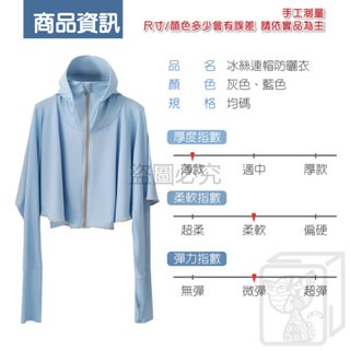 🔥360度防曬🔥冰絲防曬外套 加大加寬 涼感防曬外套 防曬斗篷 防紫外線遮臉防曬衣 太陽帽防曬服 騎車防曬外套-細節圖3