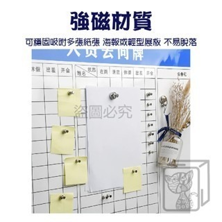 🔥吸附牢固🔥強磁圖釘 金屬磁吸圖釘 磁吸掛鈎 白板磁鐵 強力磁鐵 吸鐵 冰箱磁鐵 圓形磁鐵  磁鐵掛鉤 磁鐵圖釘-細節圖2