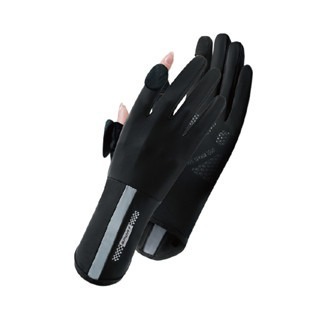 🔥加長防曬🔥冰絲涼感手套 冰絲防曬手套 防曬手套 冰絲手套 騎車手套 翻指觸控手套 自行車手套 防滑手套-細節圖2