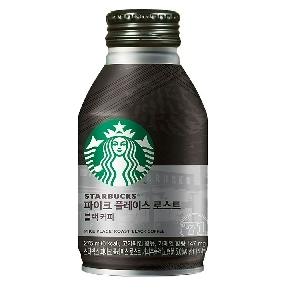 【德記洋行旗艦館】STARBUCKS 星巴克 派克市場黑咖啡 275ml/瓶-細節圖2