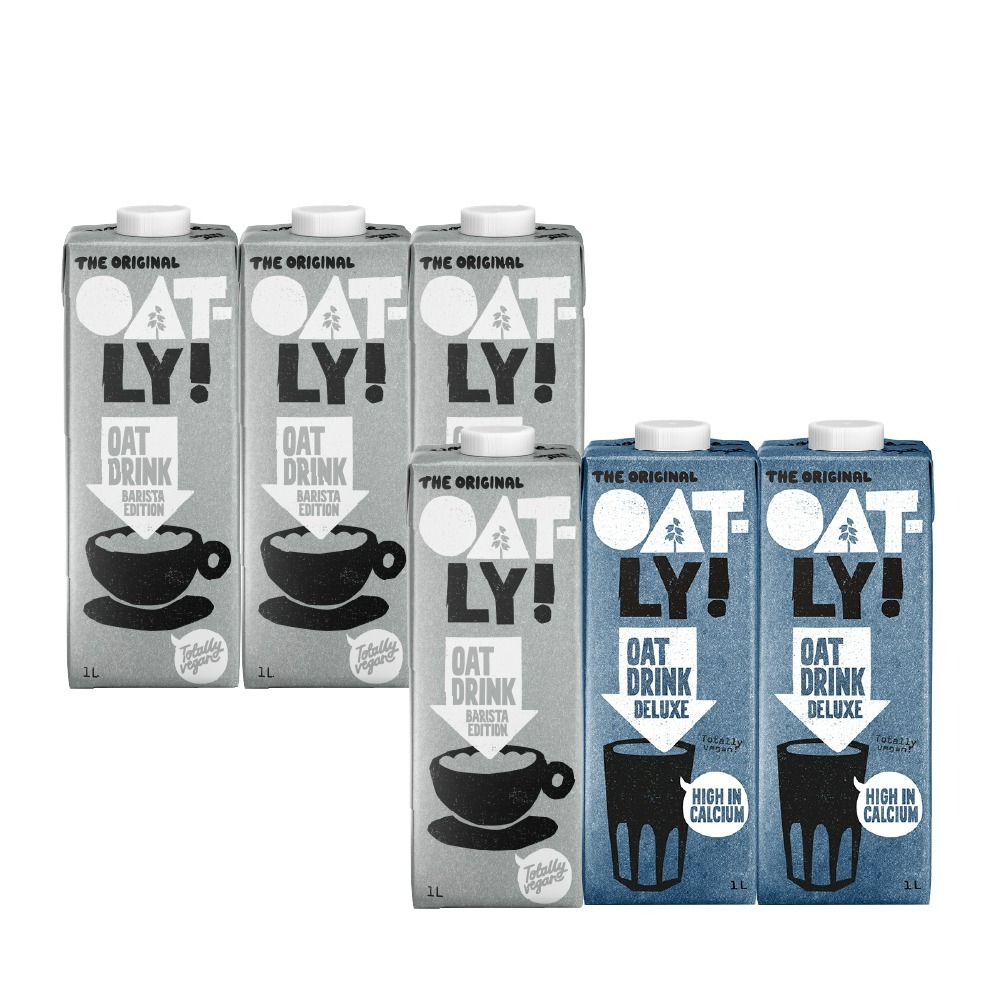 【德記洋行旗艦館】OATLY-咖啡師燕麥奶x4瓶+高鈣燕麥奶x2瓶-買就送利捷維D3x1罐-細節圖2