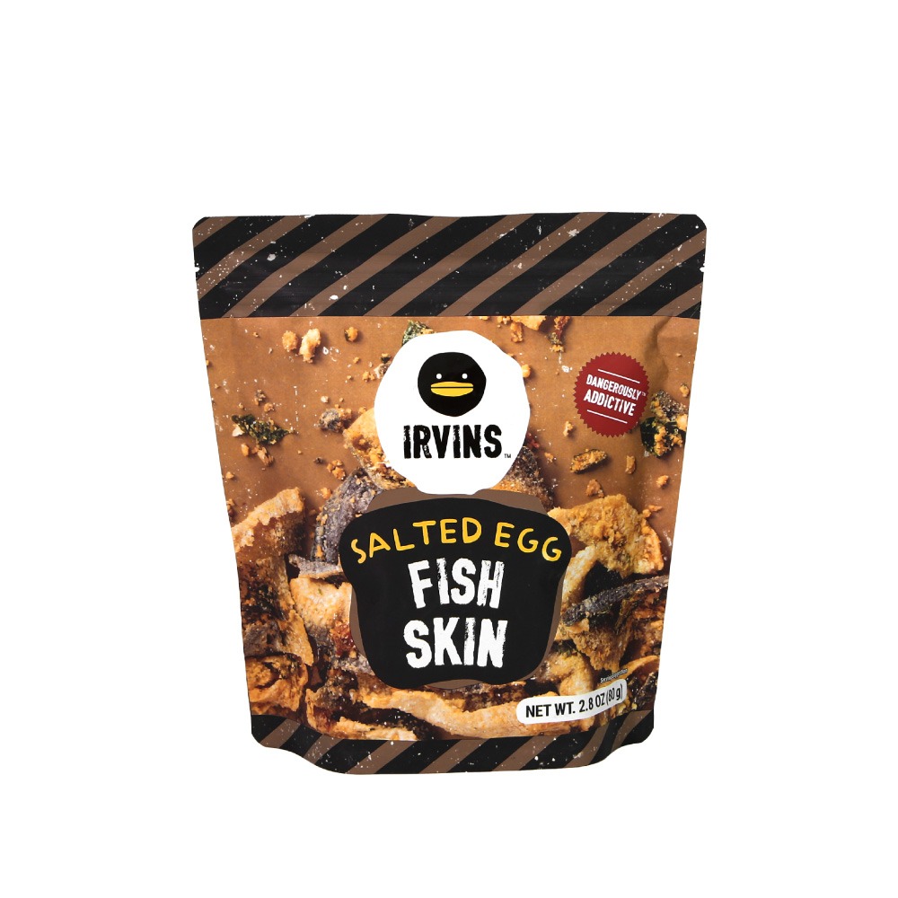 【德記洋行旗艦館】新加坡IRVINS 嗆辣/原味 鹹蛋黃魚皮 80g/包-規格圖2