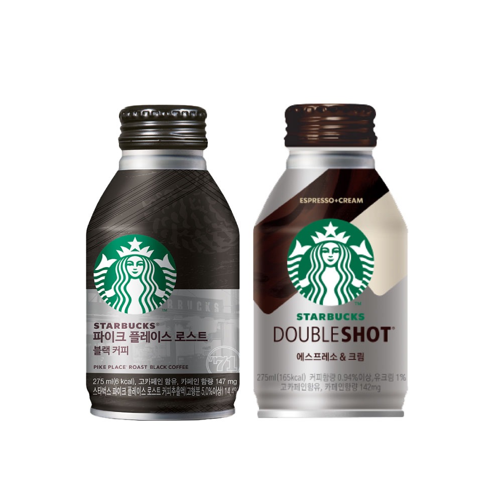 【德記洋行旗艦館】STARBUCKS 星巴克即飲品 派克市場黑咖啡/特濃咖啡拿鐵 任選24瓶(275ml/瓶)-細節圖2