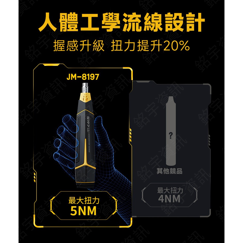 JM-8197 16合一 手持家用螺絲刀套裝-細節圖6