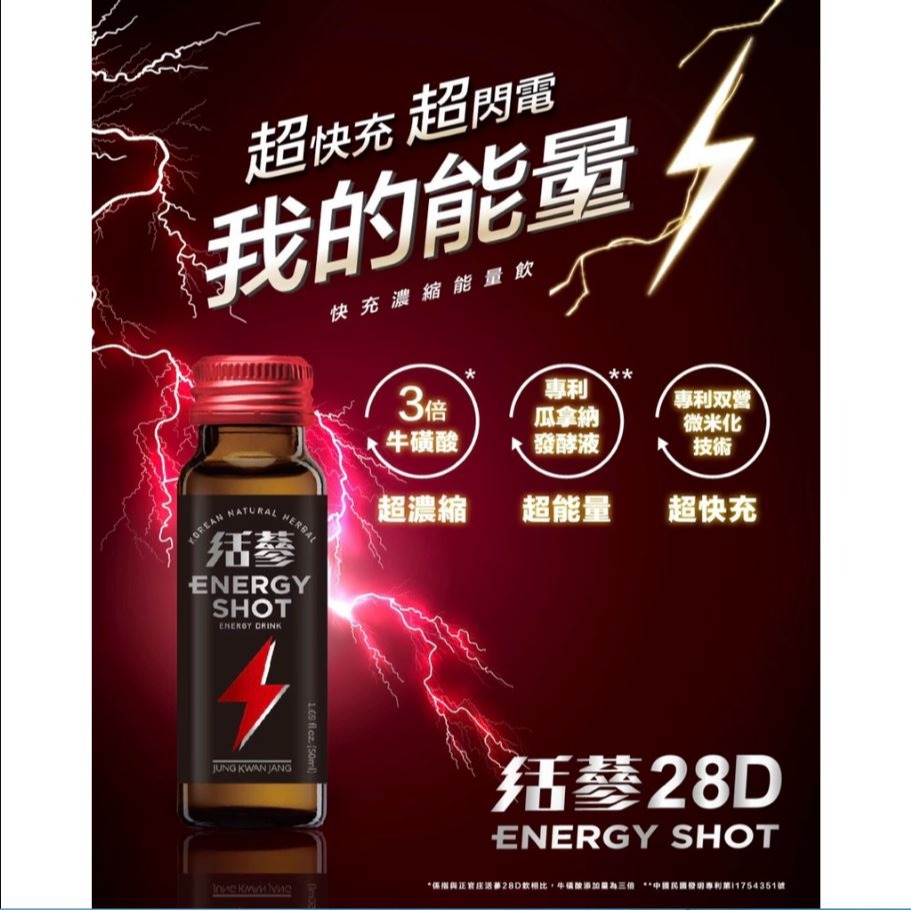 【正官庄】活蔘28D ENERGY SHOT  50ml/瓶【WDD】-細節圖2
