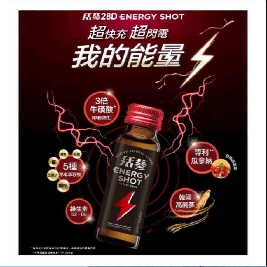 【正官庄】活蔘28D ENERGY SHOT  50ml/瓶【WDD】-細節圖8