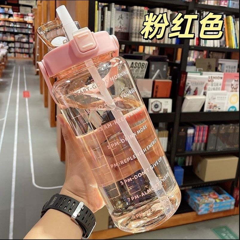 大容量彈蓋便攜式刻度水壺2000ML【H1】-細節圖3