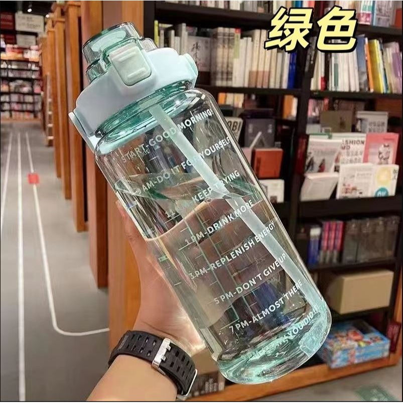 大容量彈蓋便攜式刻度水壺2000ML【H1】-細節圖5