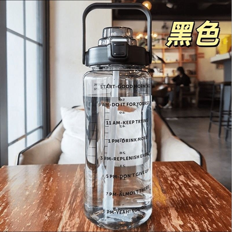 大容量彈蓋便攜式刻度水壺2000ML【H1】-細節圖6