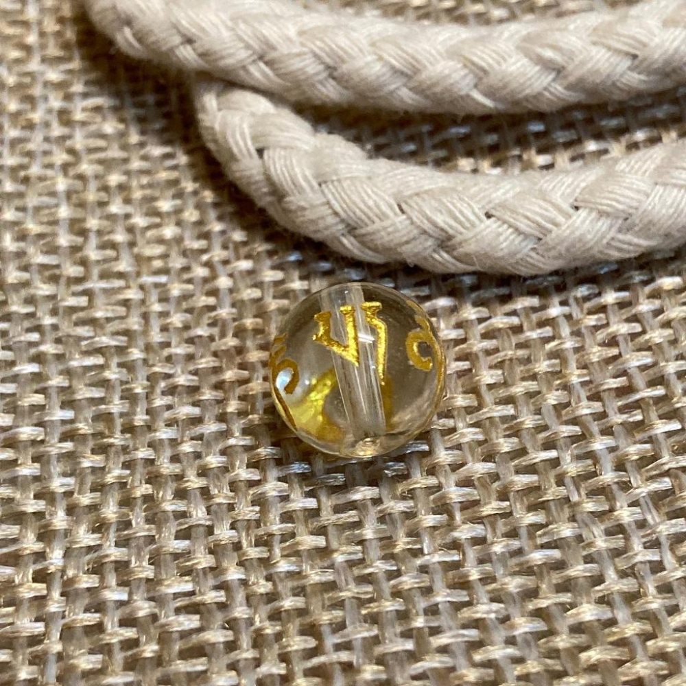 五行珠-六字真言琉璃、六字大明咒琉璃、六字箴言琉璃、賣場另有售六字真言瑪瑙、六字大明咒黑曜石、六字真言太赫茲-細節圖6