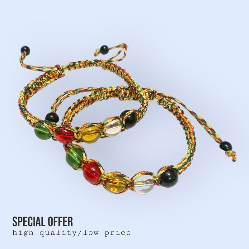 五行珠五色繩手鍊：可調繩長、防小人手鍊、避邪手鍊、開運手鍊、#心經、#辟邪、#開運、#硃砂手鏈、#黑曜石、#招財，#-細節圖3