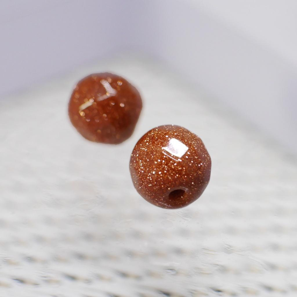 金砂石64刻面散珠(人工) 台灣現貨天天出貨-金砂石64切面、金砂石散珠、金砂石、金砂石隔片-細節圖2