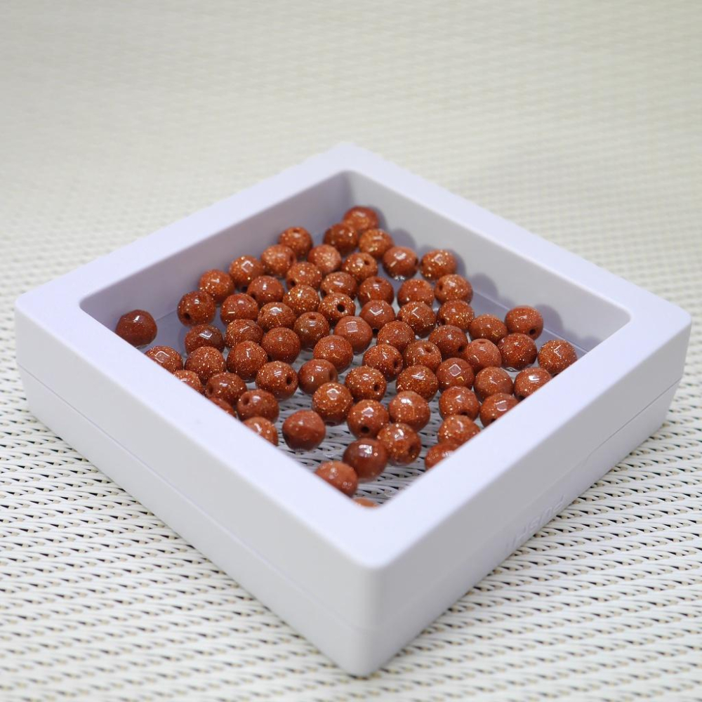 金砂石64刻面散珠(人工) 台灣現貨天天出貨-金砂石64切面、金砂石散珠、金砂石、金砂石隔片-細節圖3