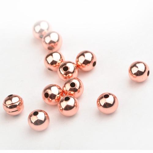 純銅鍍18K金玫瑰金色隔珠【鍍金保色】台灣現貨天天出貨、純銅鍍18K金玫瑰金色圓珠【鍍金保色】、隔珠、頭飾配件、定位珠-細節圖3