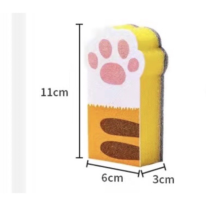AR7(現貨) 貓掌洗碗刷 貓掌洗碗海綿 貓掌 療癒貓 洗碗刷 洗碗-細節圖5