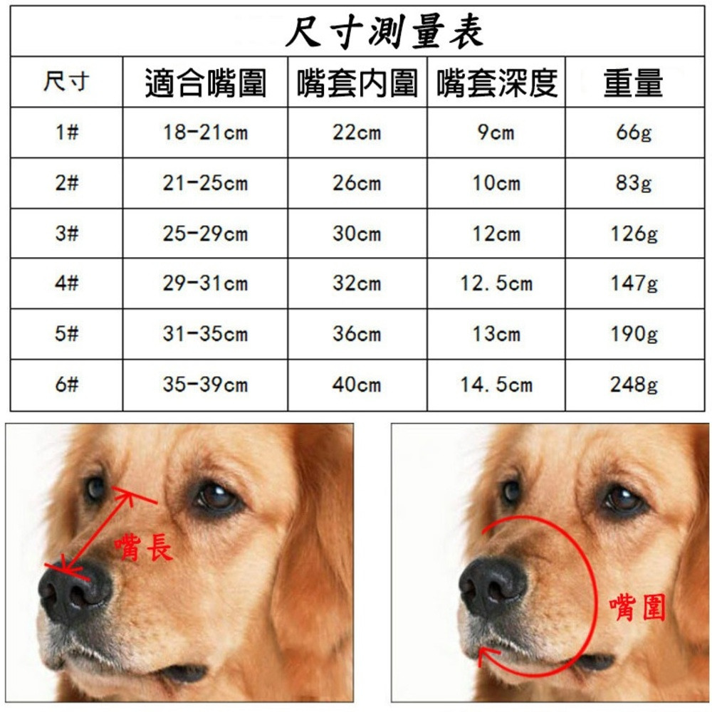 【福爾摩沙寵物精品】 矽膠狗嘴套 防咬嘴套 防叫嘴套-細節圖7