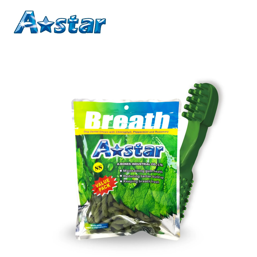 【福爾摩沙寵物精品】A Star 多效雙頭潔牙骨 狗零食 潔牙零食-細節圖4