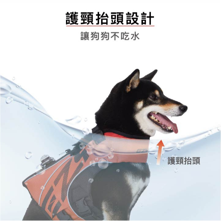 【福爾摩沙寵物精品】澳洲 EZYDOG X2 蛙人浮水衣 寵物浮水衣 護頸抬頭設計 高浮力 寵物浮水-細節圖7