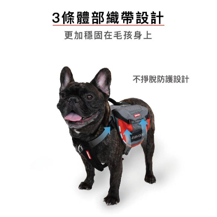 【福爾摩沙寵物精品】澳洲EZYDOG 頂峰背包｜防水儲物包包｜(專屬側貼須另外加購)-細節圖4