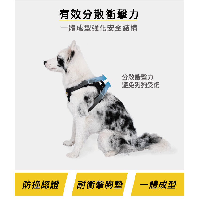 【福爾摩沙寵物精品】澳洲EZYDOG 全方位車用防護胸背帶 狗狗車用防護胸背帶｜防衝撞狗體記憶胸墊-細節圖4