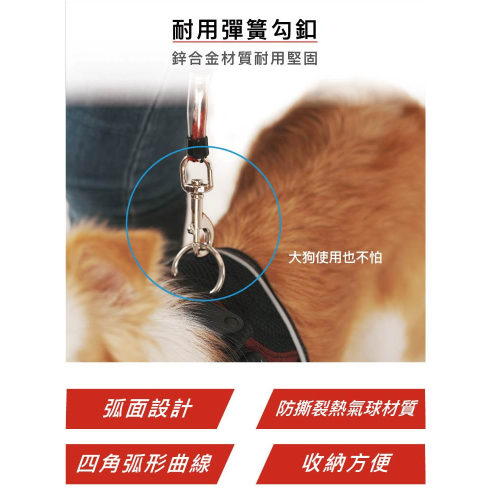 【福爾摩沙寵物精品】澳洲 EzyDog 短版三角牽繩｜鋁合金耐用彈簧勾扣｜寵物外出專用-細節圖5