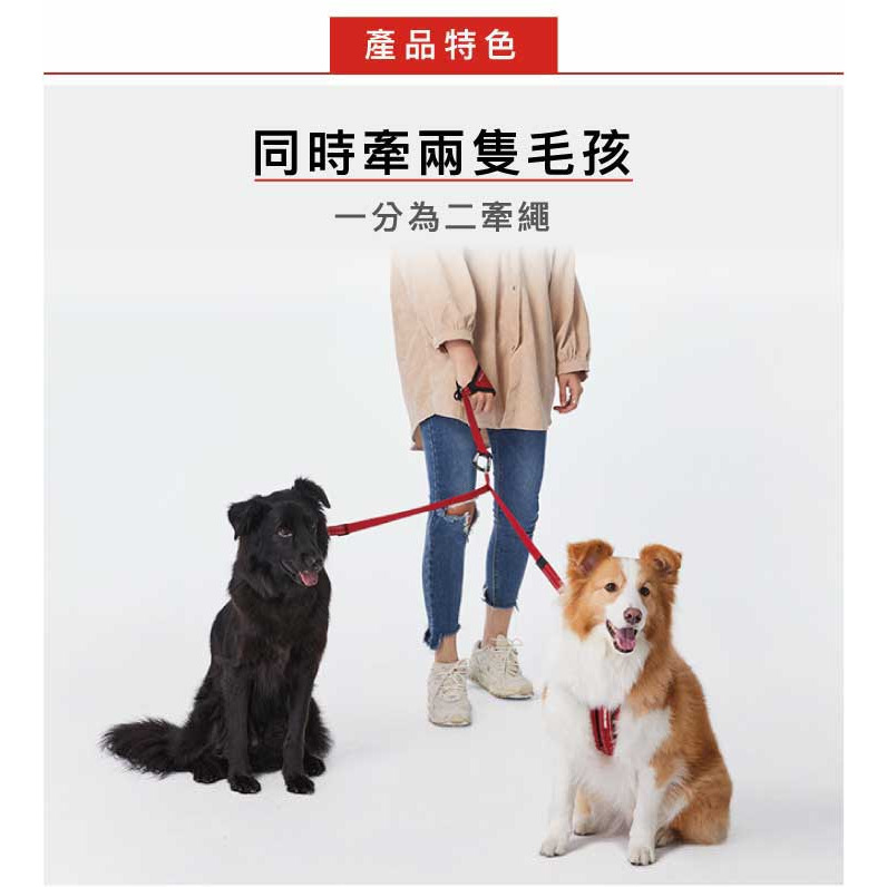 【福爾摩沙寵物精品】澳洲 EzyDog 軟觸感雙延長繩 寵物牽繩 狗牽繩-細節圖2