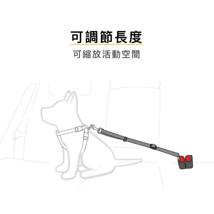 【福爾摩沙寵物精品】澳洲 EzyDog 寵物車用安全帶｜汽車安全帶材質-細節圖4