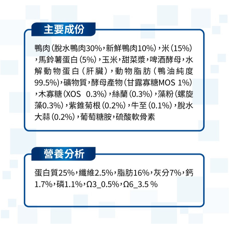 【福爾摩沙寵物精品】Monge 瑪恩吉 天然呵護系列 成犬 (鴨肉+米+馬鈴薯) 犬用乾糧 狗飼料 狗乾糧 狗糧-細節圖3