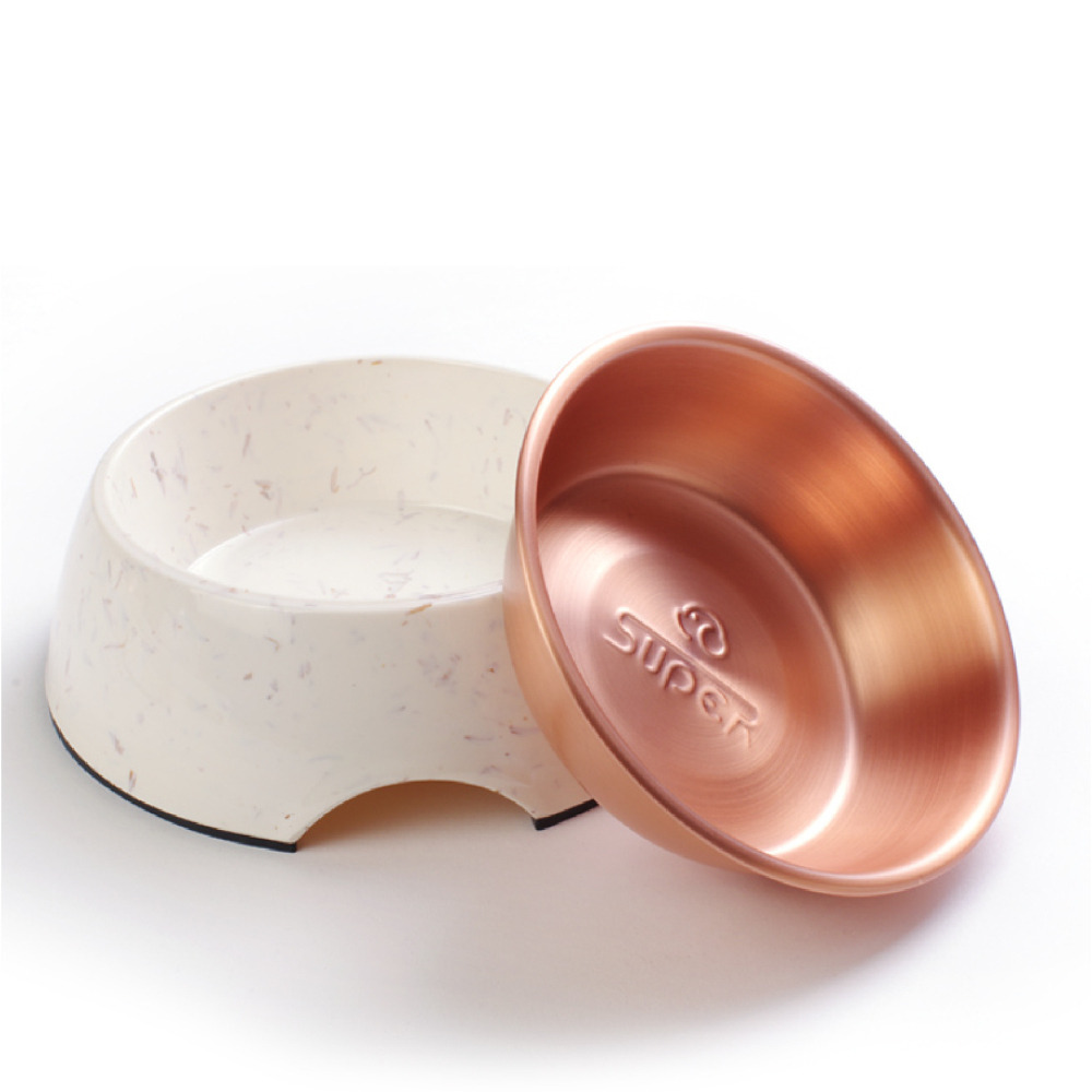 【福爾摩沙寵物精品】 SUPER休普寵物碗‧圓形麥桿碗 食盆 貓碗 狗碗-細節圖2