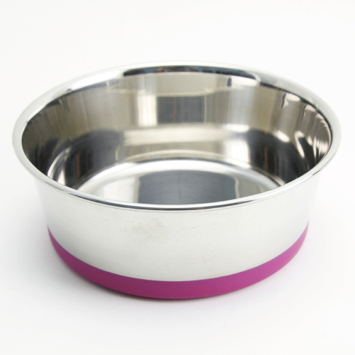 【福爾摩沙寵物精品】 SUPER休普寵物碗‧不鏽鋼止滑碗 食盆 貓碗 狗碗 圓形碗 不鏽鋼碗 飼料碗