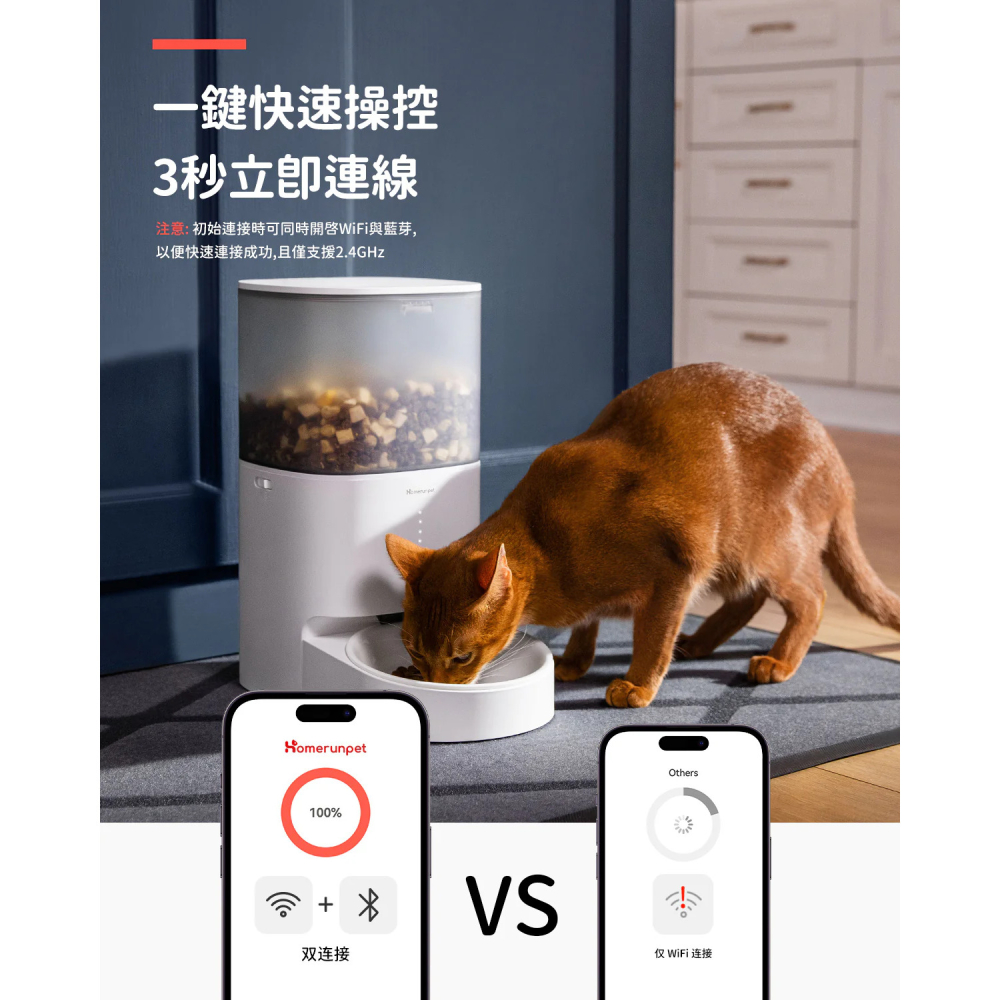 【福爾摩沙寵物精品】霍曼 Homerunpet 自動餵食器 寵物餵食器 飼料機 犬貓皆可使用-細節圖2