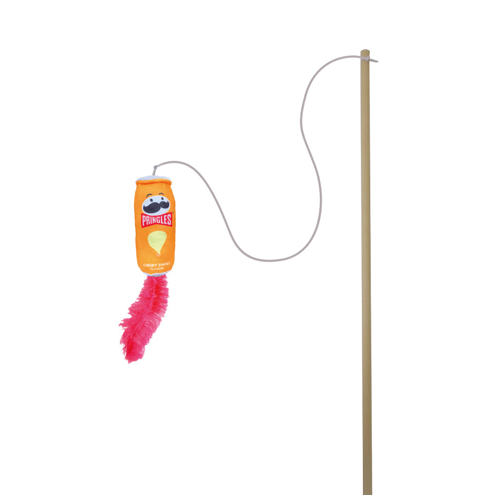 【福爾摩沙寵物精品】品客洋芋片逗貓棒 造型貓草玩具 貓咪玩具 貓玩具 寵物玩具-規格圖1