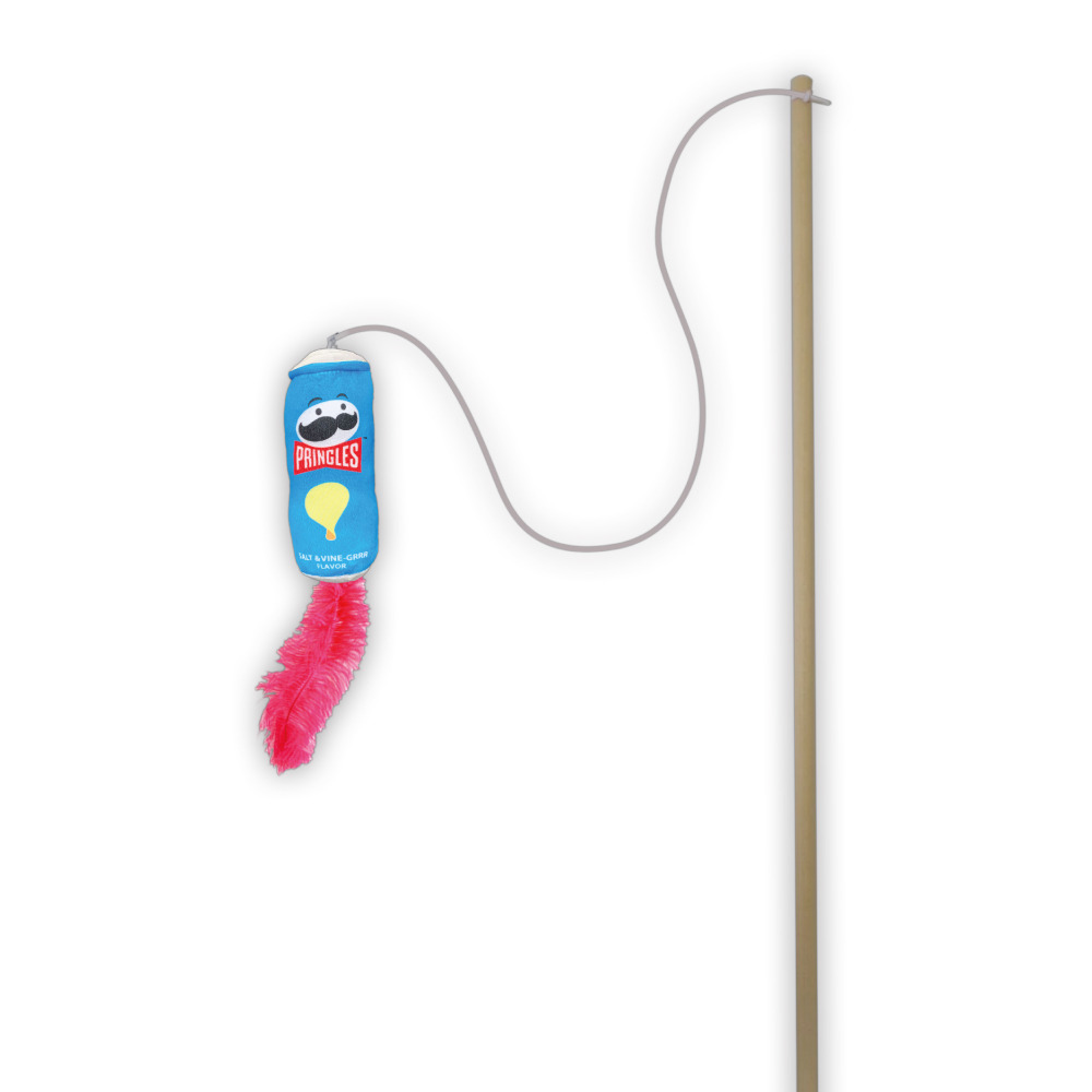 【福爾摩沙寵物精品】品客洋芋片逗貓棒 造型貓草玩具 貓咪玩具 貓玩具 寵物玩具-規格圖1