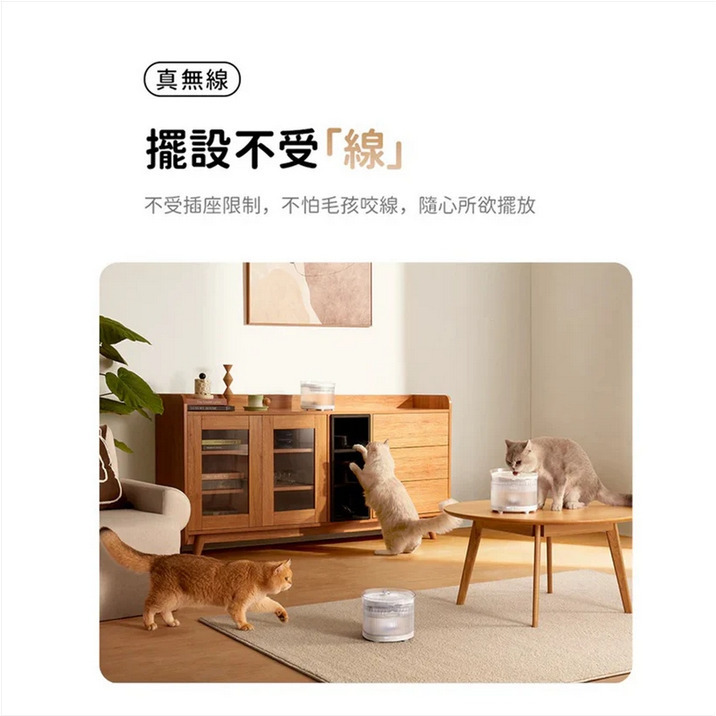 【福爾摩沙寵物精品】霍曼 Homerunpet 寵物雙無線飲水機(7800mAH超大容量電池) 自動飲水機-細節圖2