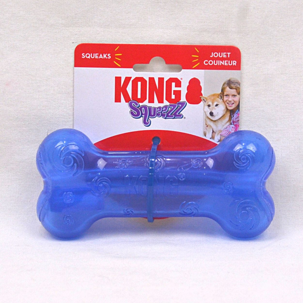 【福爾摩沙寵物精品】美國 KONG 果凍啾啾玩具 狗骨頭 狗玩具 拋接玩具 啾啾玩具 寵物玩具-規格圖1