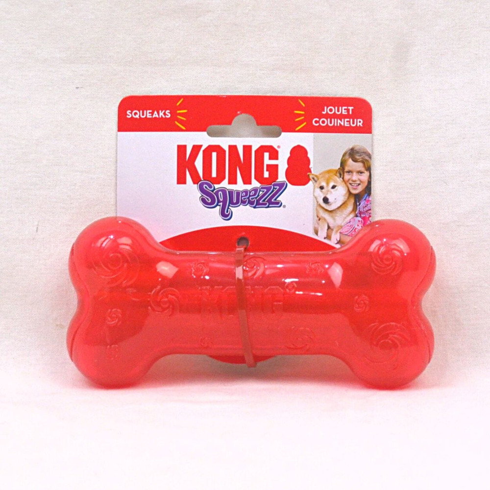 【福爾摩沙寵物精品】美國 KONG 果凍啾啾玩具 狗骨頭 狗玩具 拋接玩具 啾啾玩具 寵物玩具-規格圖1