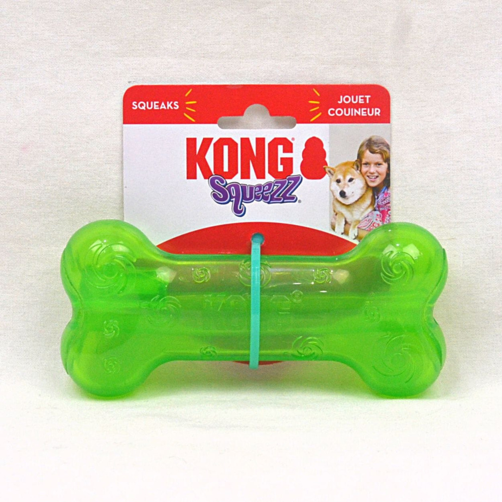 【福爾摩沙寵物精品】美國 KONG 果凍啾啾玩具 狗骨頭 狗玩具 拋接玩具 啾啾玩具 寵物玩具-規格圖1
