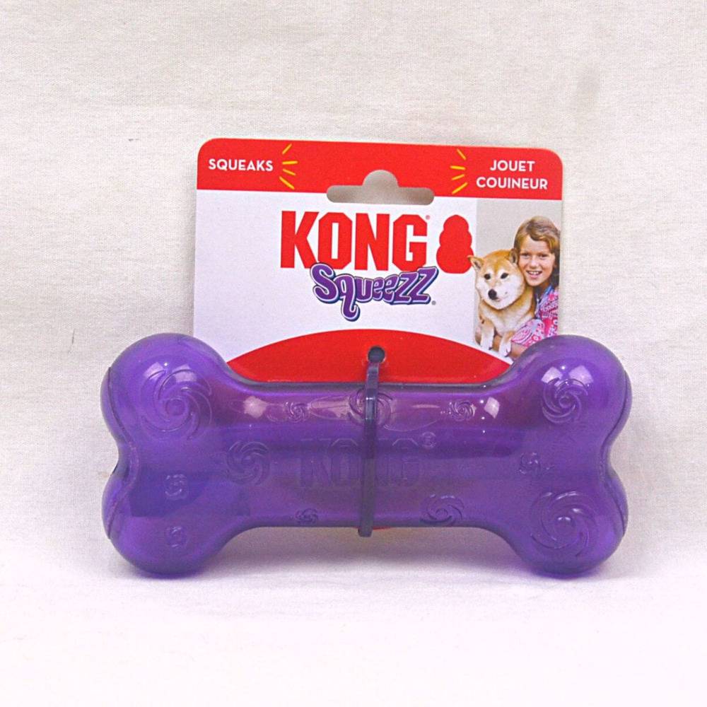 【福爾摩沙寵物精品】美國 KONG 果凍啾啾玩具 狗骨頭 狗玩具 拋接玩具 啾啾玩具 寵物玩具-規格圖1