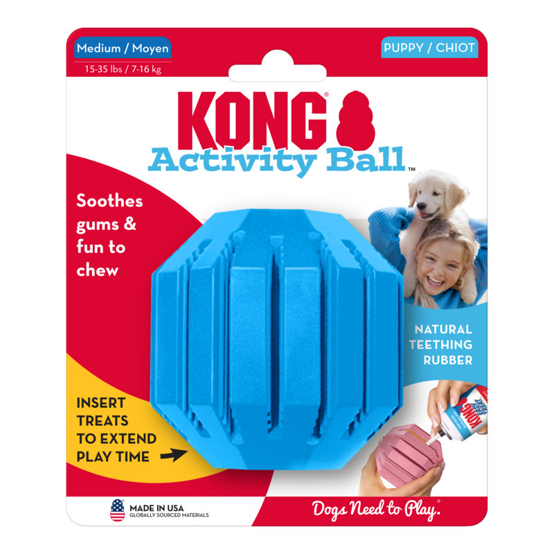 【福爾摩沙寵物精品】美國 KONG 幼犬零食填充球 狗玩具 寵物玩具 拋接玩具-細節圖3