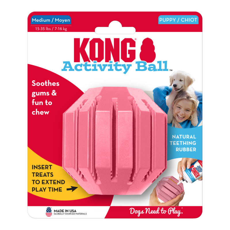 【福爾摩沙寵物精品】美國 KONG 幼犬零食填充球 狗玩具 寵物玩具 拋接玩具-細節圖4