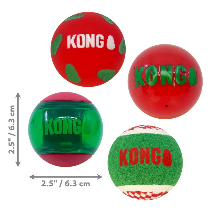 【福爾摩沙寵物精品】美國 KONG‧OCCASIONS 聖誕派對球 狗玩具 寵物玩具-細節圖3