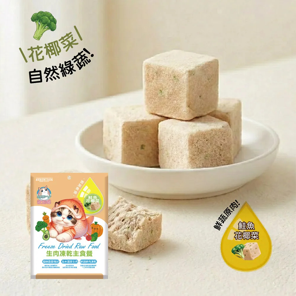 【福爾摩沙寵物精品】歐姆貓 OＭO 生肉凍乾主食餐80g 貓主食 凍乾 全齡貓 挑嘴貓-細節圖4