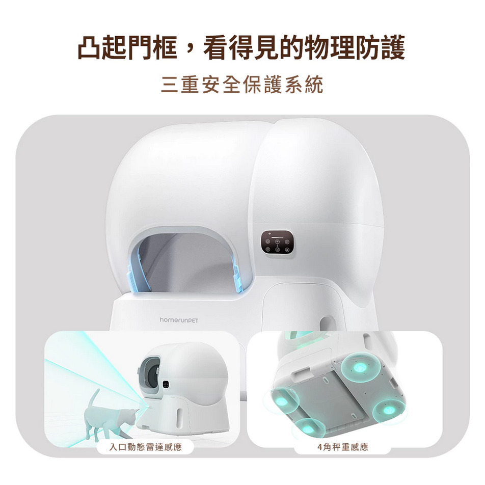 【福爾摩沙寵物精品】Homerunpet 霍曼 自動貓砂機 貓便盆 貓砂盆 貓廁所-細節圖5