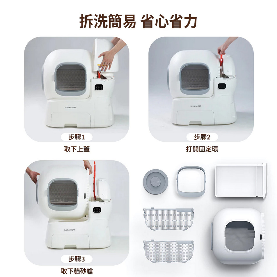 【福爾摩沙寵物精品】Homerunpet 霍曼 自動貓砂機 貓便盆 貓砂盆 貓廁所-細節圖9