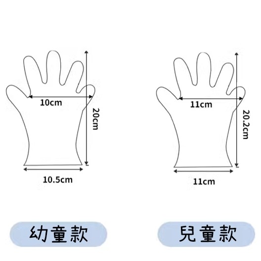 💳❤️現貨❤️🇹🇼 兒童拋棄式手套 100入 兒童一次性手套 兒童手套 小孩一次性手套 透明手套 免洗手套-細節圖8