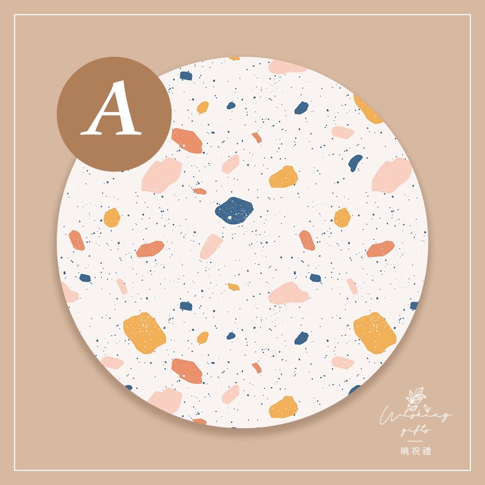 【復古懷舊】磨石子 復古風 陶瓷吸水杯墊 婚禮小物 聖誕禮物 交換禮物 隔熱墊 新年禮物-細節圖3