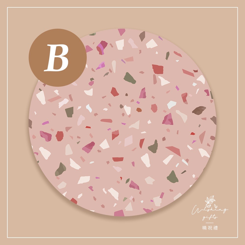 【復古懷舊】磨石子 復古風 陶瓷吸水杯墊 婚禮小物 聖誕禮物 交換禮物 隔熱墊 新年禮物-細節圖4