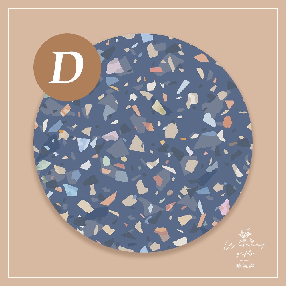 【復古懷舊】磨石子 復古風 陶瓷吸水杯墊 婚禮小物 聖誕禮物 交換禮物 隔熱墊 新年禮物-細節圖6