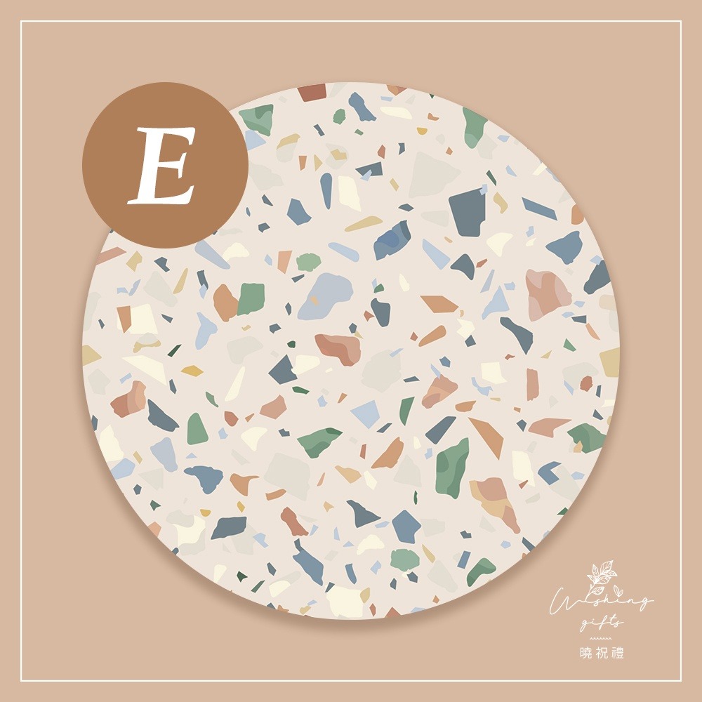 【復古懷舊】磨石子 復古風 陶瓷吸水杯墊 婚禮小物 聖誕禮物 交換禮物 隔熱墊 新年禮物-細節圖7